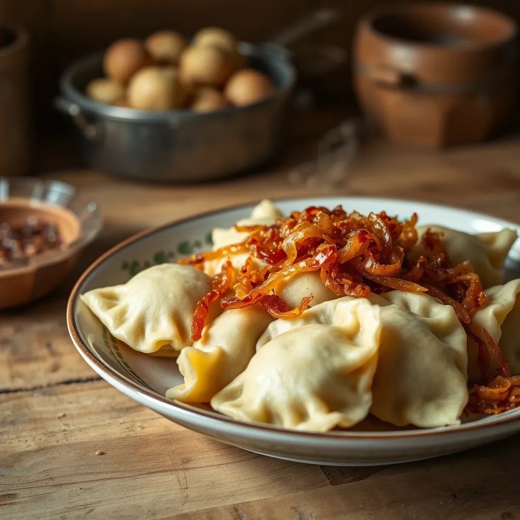 Przepis na tradycyjne pierogi ruskie z chrupiącą cebulką