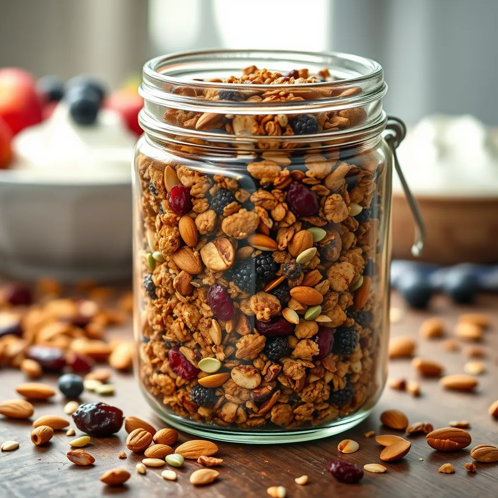 Domowa granola – zdrowy dodatek do śniadania