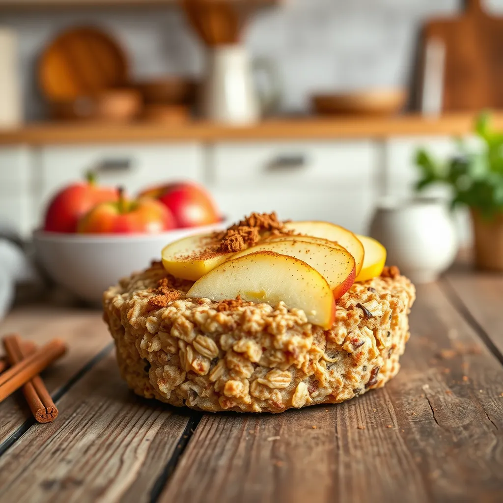 Pieczona owsianka z jabłkiem i cynamonem – idealne śniadanie